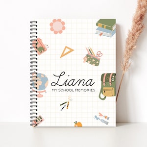 School Memories Journal, School Book, My school memories, School days, School Scrapbook, School Album, School Album & Journal, EC7A