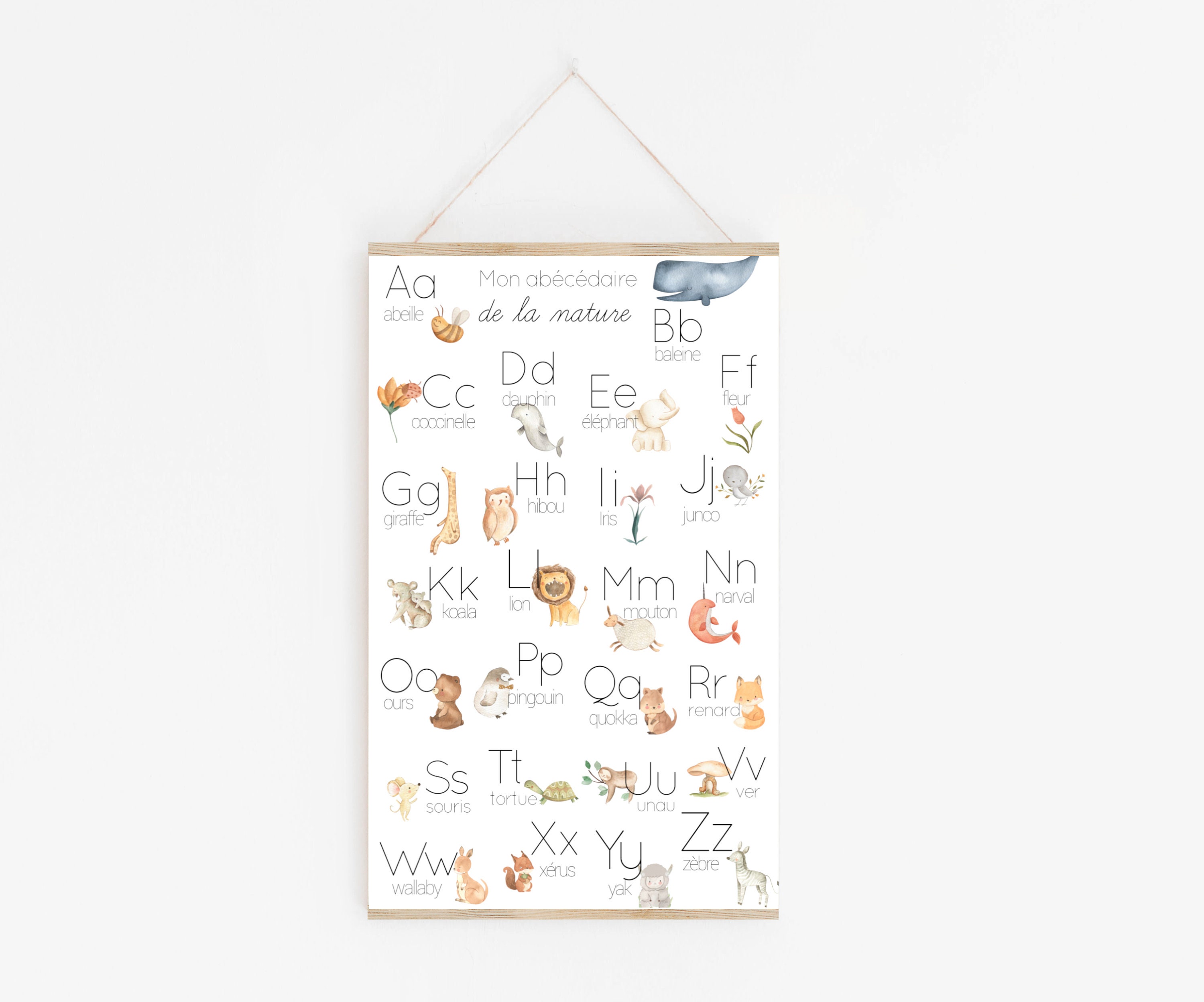 Page De Garde Scandinave Cahier Affiche Alphabet Abécédaire Affiche Chambre D'enfant - Etsy UK