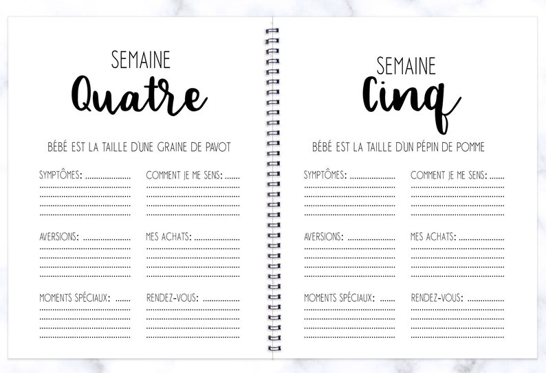 Journal De Grossesse Luxueux - Album Souvenir, Guide Semaine Par Semaine, Listes De Contrôle, Cadeau Parfait Pour Future Maman