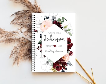 Wedding Planner, Bridal Shower, Wedding Planner Book, Future Mrs Book, Engagement Gift, Bridal Shower Gift, Wedding Planning Notebook, LW11