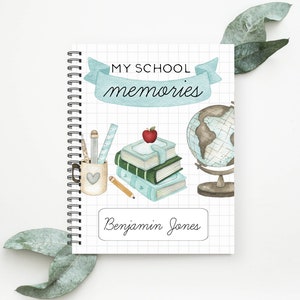 School Memories Journal, School Book, My school memories, School days, School Scrapbook, School Album, School Album & Journal, EC1A