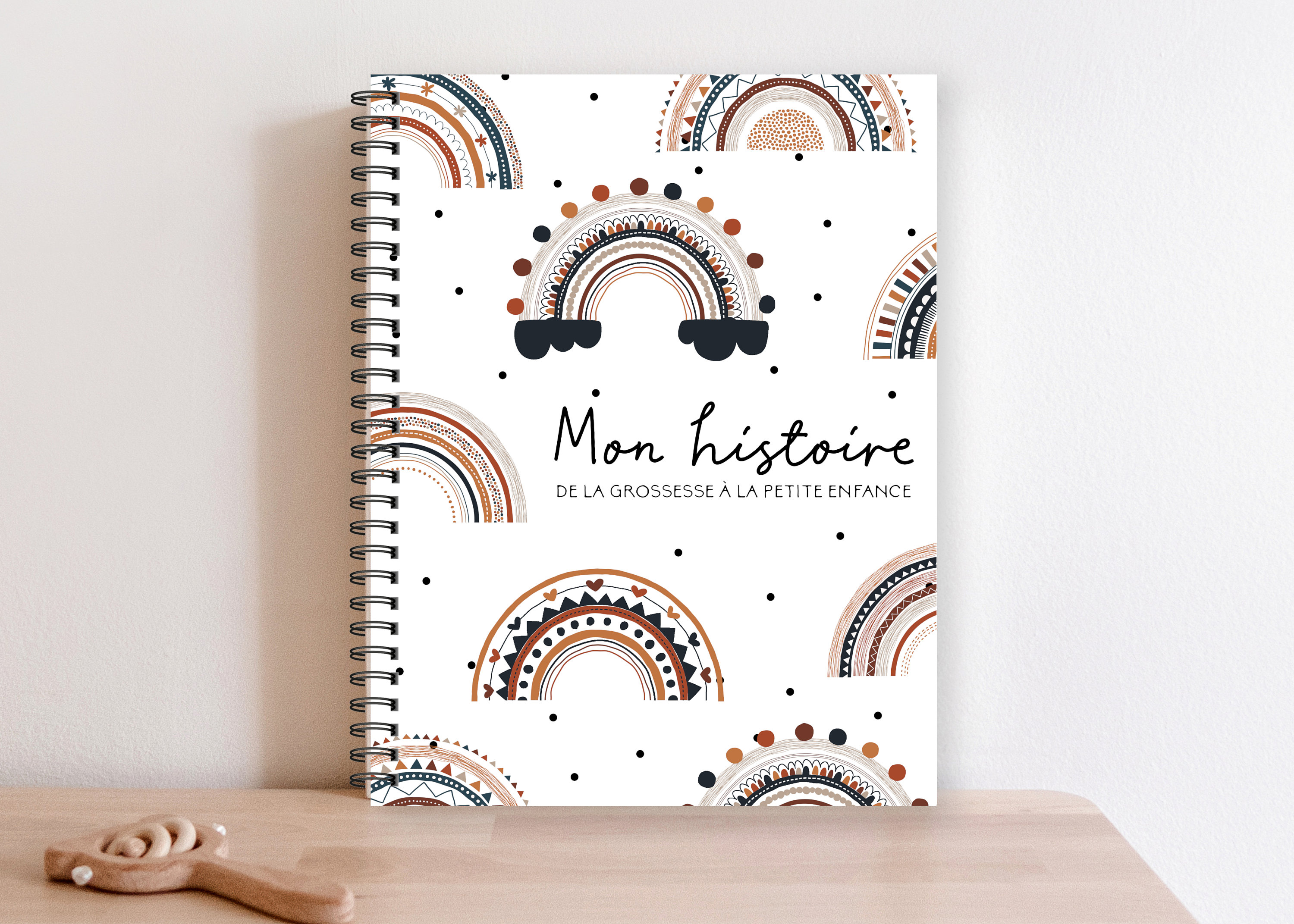 Livre de Bébé, Journal de bébé, Bébé Arc-en-Ciel, Livre de Naissance, Livre Petite Enfance, Journal de Grossesse, Cadeau Maman Enceinte, C3