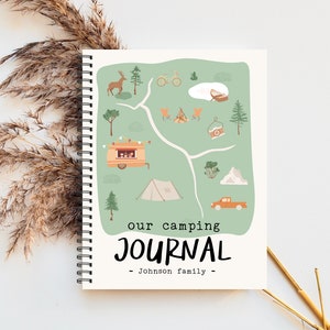 Camping memories book, vacations memory book, Camping adventure planner, Camping journal, Adventures journal, custom adventures book