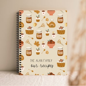Family Recipes Book, Kitchen Recipe Journal, Journal Recipe, Family Recipes, wedding gift, wedding gift, housewarming, Family cookbook, C51A