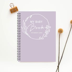 Baby book, Baby Album, Baby Journal, Baby Pregnancy Journal, Baby Memory Book, Baby Shower Gift, New Baby Gift, Custom Baby gift, M222AL
