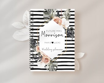 Wedding Planner, Bride to Be, Wedding Planning Book Custom, Future Mrs Book, Engagement Gift, Bridal Shower, Wedding Planning Notebook, LW1