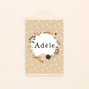 Affiche décorative, Nursery Print, Nursery Decor, Nursery wall art, Custom poster, Décor chambre de bébé, Cadeau bébé, Forest Decor, AF33