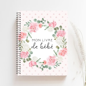 Livre de Bébé, Journal Bébé fille, Journal de Grossesse, Cadeau Future Maman, Cadeau de Naissance, Livre de Naissance, Livre Grossesse, BF61