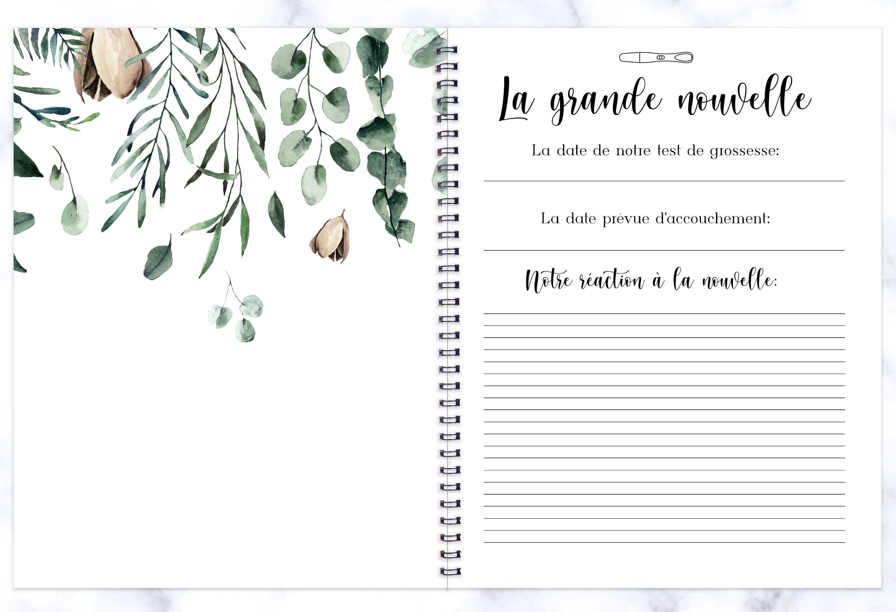 Album De Grossesse Page De Garde www.etsy.com