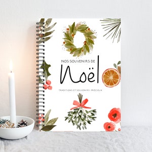 Souvenirs de Noël, Cadeau de Noël, Traditions de Noël, papeterie Noël, souvenirs tesmps des fêtes, Album Souvenirs, Album Photos Noël,  LN10