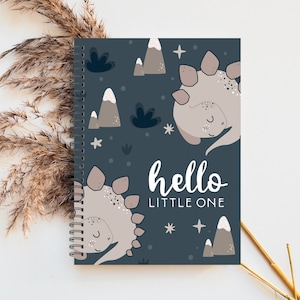 Baby book, Baby Boy Journal, Baby Shower, Pregnancy Gift, Dinousaur Baby Decor, Baby Album, Baby Journal, Baby Nursery, Baby Boy,  M143