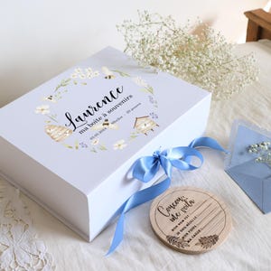 Personalized Baby Memory Box, Custom Baby Keepsake Box, Newborn Baby Gift, Baby Shower Gift, New Mom Gift, New Baby Gift, BP16