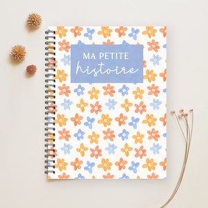 Livre de bébé, Cadeau de Naissance Bébé, Album bébé fille, Décor Chambre de Bébé Unisexe, Cadeau de Shower Bébé, Décor Scandinave, M261F