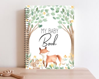 Baby Book, Baby Books, Baby Journal, Baby Shower Gift, Baby Memory Book, New Baby Gift, Baby Boy Gift, Baby Nursery, Baby Album, BB02