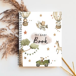 Baby Book, Baby Books, Baby Journal, Baby Shower Gift, Baby Memory Book, New Baby Gift, Baby Boy Gift, Baby Nursery, Baby Album, BB61