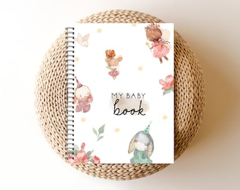 Baby Book, Baby Journal, Baby Shower, Baby Album, Pregnancy Gift, Baby Gift, Mother Gift, Pregnancy Gift,  Baby Boy, BB74