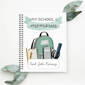 School Memories Journal, School Book, My school memories, School days, School Scrapbook, School Album, School Album & Journal, EC3A