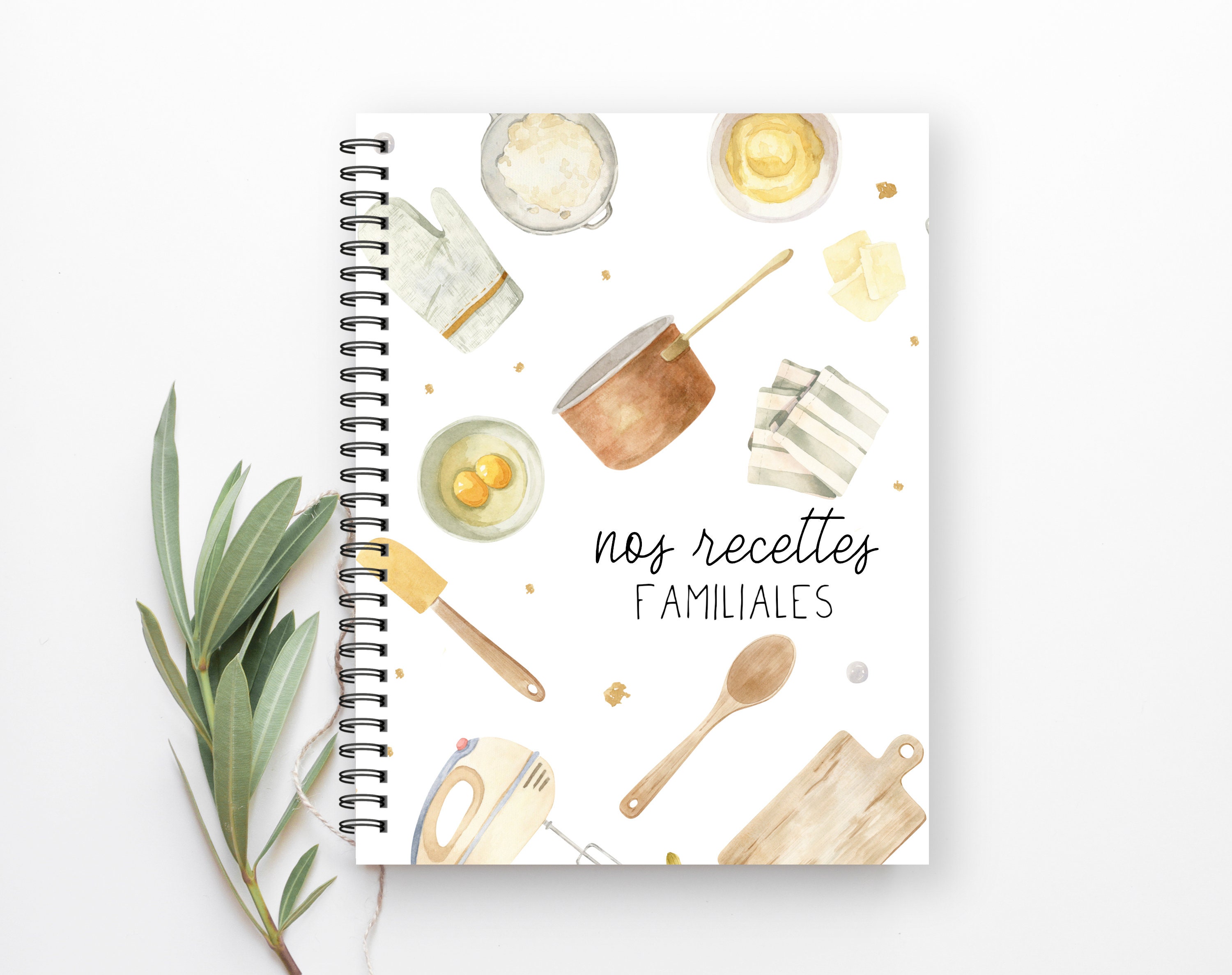 Page De Garde Cahier De Recettes Gateaux Livre de recettes personnalisé Livre de recettes de famille - Etsy France