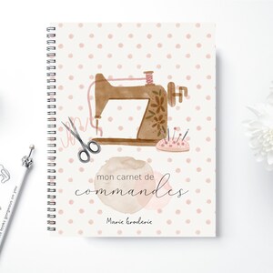 Carnet de commandes personnalisé, carnet de commandes, cahier de notes, entrepreneur, petite entreprise, CO4