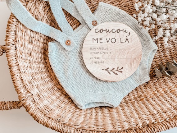 Pastille De Naissance, Annonce De Naissance, Cadeau Pour Bébé, Future Maman,  Baby Wood Disks, Bébé Garçon, Cadeau De Shower, Grossesse 