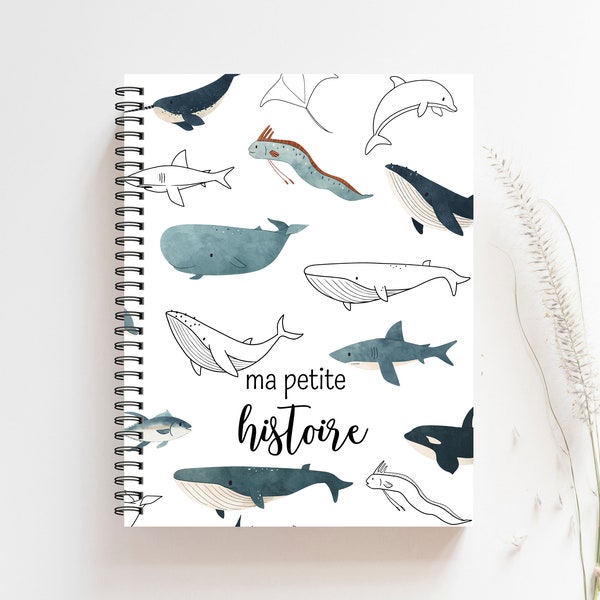 Livre de bébé, Cadeau de Naissance Bébé, Album bébé garçon, Décor Chambre de Bébé Unisexe, Cadeau de Shower Bébé, Décor nautique, M207F