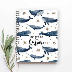 Livre de Bébé, Journal de Bébé, Album Souvenirs pour Bébé, Journal De Grossesse, Cadeau Bébé,  Décor Nautique Bébé, Chambre de Bébé, M203F