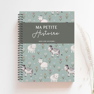 Livre de bébé, Cadeau de Naissance Bébé, Album bébé garçon, Décor Chambre de Bébé Unisexe, Cadeau de Shower Bébé, Décor Scandinave, M225F
