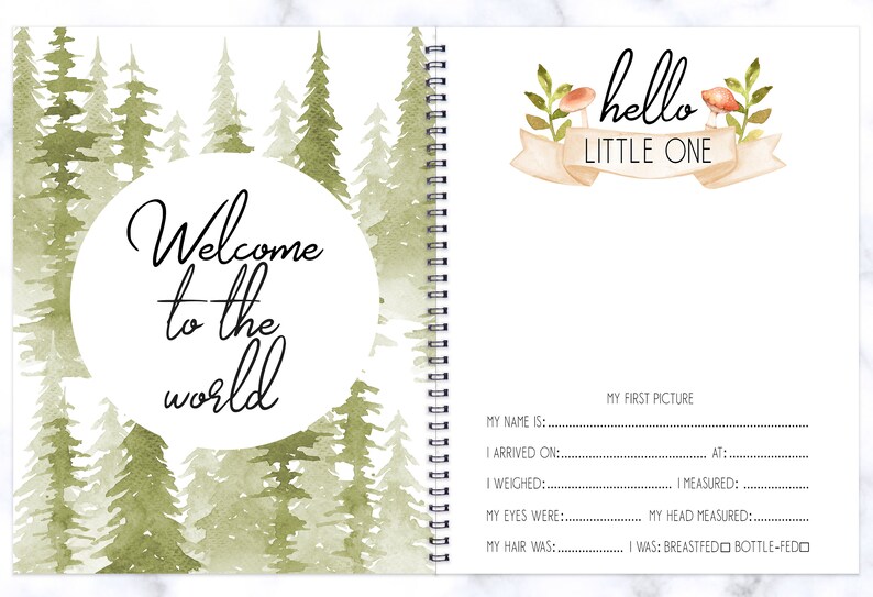 Baby Book Baby Shower Gift Memory Book New Baby Gift Baby Etsy