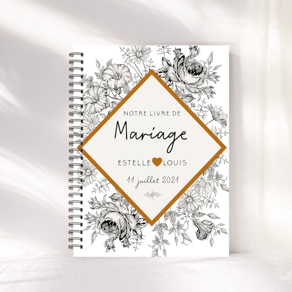 Planificateur de Mariage, Journal de Mariage, Mariage, Planificateur, Fiancailles, Journal de future mariée, Agenda de Mariage, LW33F