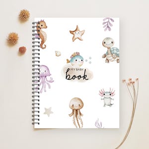 Baby Book, Baby Journal, Baby Shower, Baby Album, Pregnancy Gift, Baby Gift, Mother Gift, Pregnancy Gift,  Baby Boy, BB82