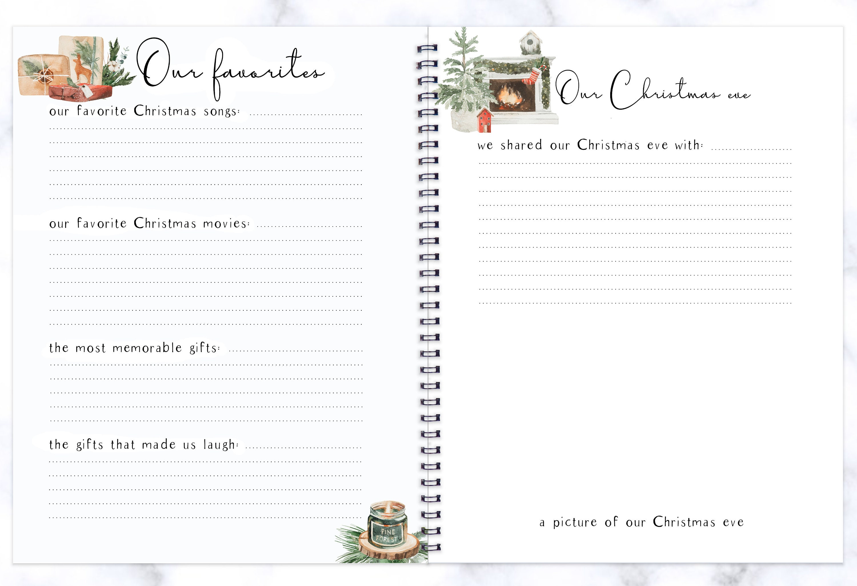 Personalised Christmas Memory Book – Rose & Hays