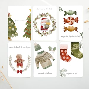Cartes de l'Avent, Avent Noël, Calendrier de l'Avent, działania Noël, avent2