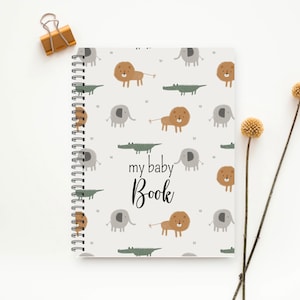 Baby Boy Journal, Baby Boy book, Baby Boy Album, Baby Pregnancy Book, Baby Decor, Baby Boy, Baby Memory Book, Nursery Baby Boy Art, M201A