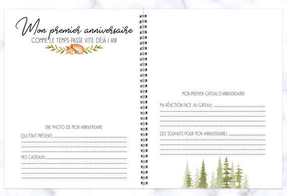 Album De Bebe Garcon Livre De Bebe Journal De Bebe Album Etsy