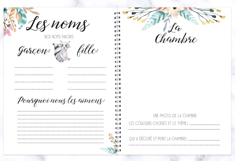 Livre de Grossesse Souvenirs Bébé Album de Grossesse Livre Etsy