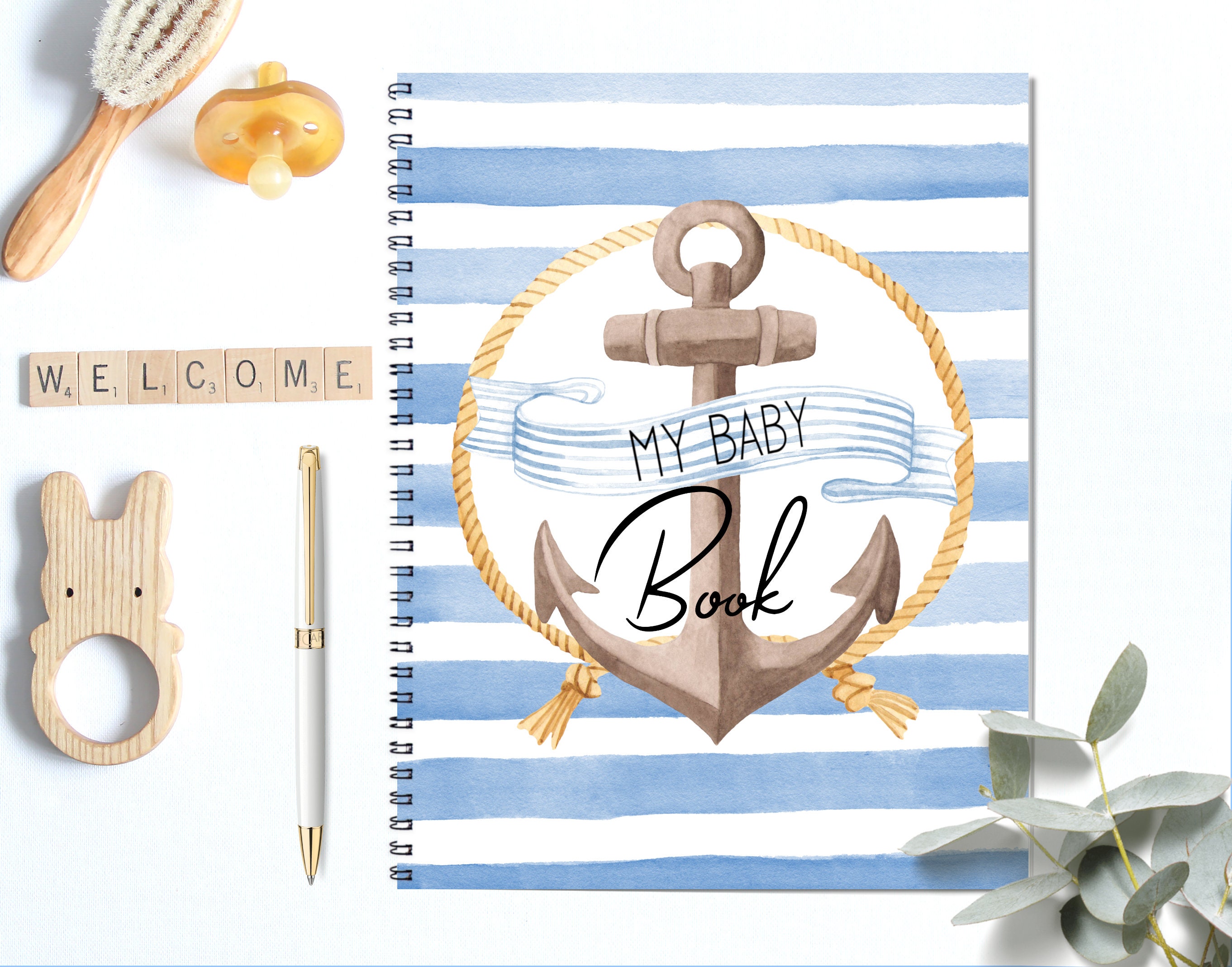 Baby Book Baby Album Baby Journal Custom Baby Gift Memory Etsy