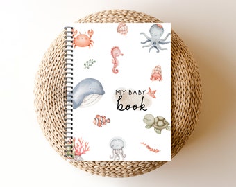 Baby Book, Baby Journal, Baby Shower, Baby Album, Pregnancy Gift, Baby Gift, Mother Gift, Pregnancy Gift,  Baby Boy, BB69