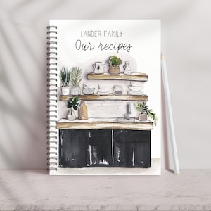 Kitchen Recipe, Journal Cookbook, Cookbook Family, Recipe Book, Mom Gift, , Family Cookbook, Family Recipes, Recipe Book Housewarming, C6A