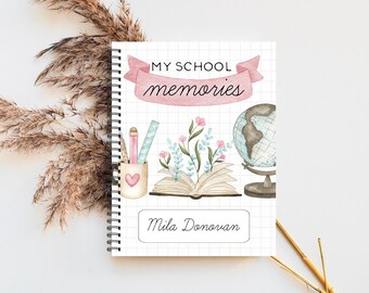 School Memories Journal, School Book, My school memories, School days, School Scrapbook, School Album, School Album & Journal, EC2A