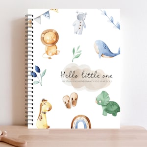 Baby Book, New Mom Gift, Baby Shower, Baby Boy, Baby Girl, Baby Journal, Pregnancy Journal, Custom Baby Gifts, Baby Gift, Baby Girl C46A