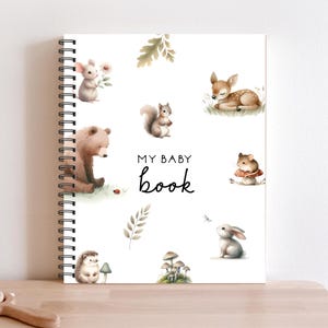 Baby Book, Baby Journal, Baby Shower, Baby Album, Pregnancy Gift, Baby Gift, Mother Gift, Pregnancy Gift,  Baby Boy, BB85