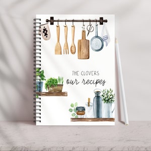 Recipes & Notes, Recipe Book For Own Recipes, Blank Recipe Journal, Write  Your Own, Recipe Planner and Organizer, With Tabs 7.3 x 8.7, 240p (Rose