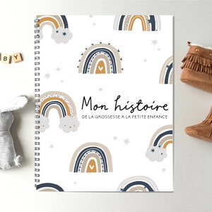 Livre De Bebe Journal De Bebe Bebe Arc En Ciel Livre De Etsy