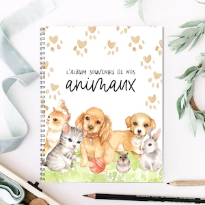 Livres de souvenirs familial, Livre souvenirs, Album souvenirs, Livre souvenirs animaux, articles animaux, chien, chat, deuil animal, A1