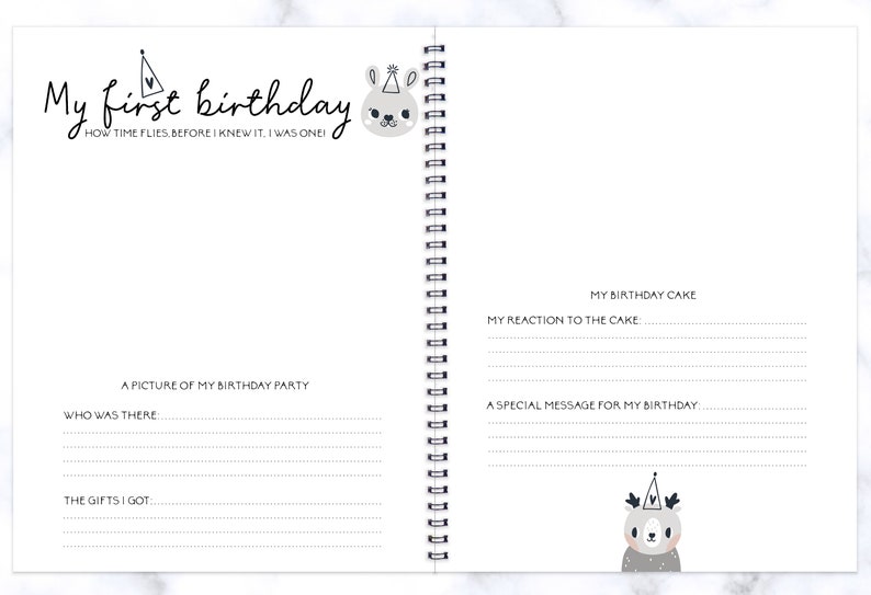 Baby Boy Book Baby Boy Album Baby Boy Milestones Book Etsy