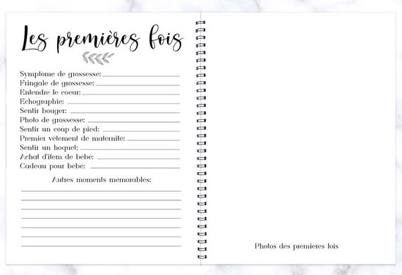 Journal De Grossesse, Album De Grossesse, Livre De Grossesse
