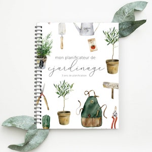 Journal de jardinage, Planificador de jardinage, Jardinage, Planificador de potager, papeterie, planificateur, agenda, Jardin potager, J2