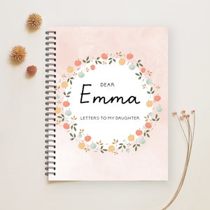 Cartas a mi hija, Cartas a mi niña, mientras te veo crecer, libro de bebé, diario, cartas a mi bebé, diario del bebé, diario, cuaderno, L1A