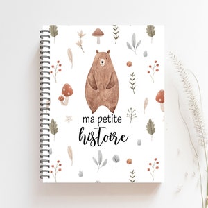 Livre de bébé, Cadeau de Naissance Bébé, Album bébé garçon, Décor Chambre de Bébé Unisexe, Cadeau de Shower Bébé, Décor Scandinave, M196F