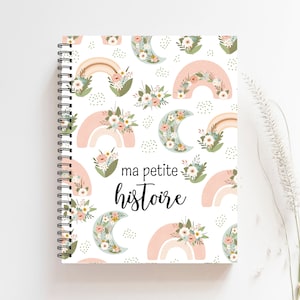 Livre de bébé, Cadeau de Naissance Bébé, Albumde bébé, Décor Chambre de Bébé Unisexe, Cadeau de Shower fille, bébé arc-en-ciel, M205F